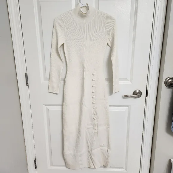 Sezane - Harper Dress in Ecru - Picture 2 of 6